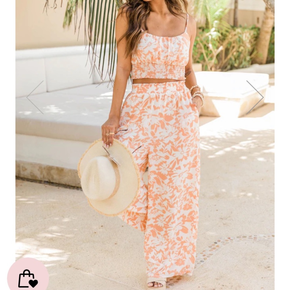 NWOT Pink lily Two Piece set